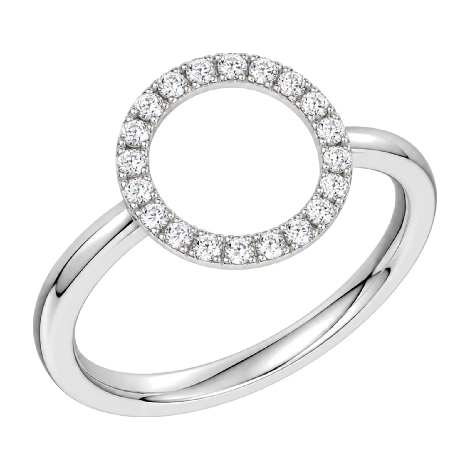 Diamantring i Hvitt/Gult Gull, 0,22 ct TW/SI – bilde 2 – Diamanthuset