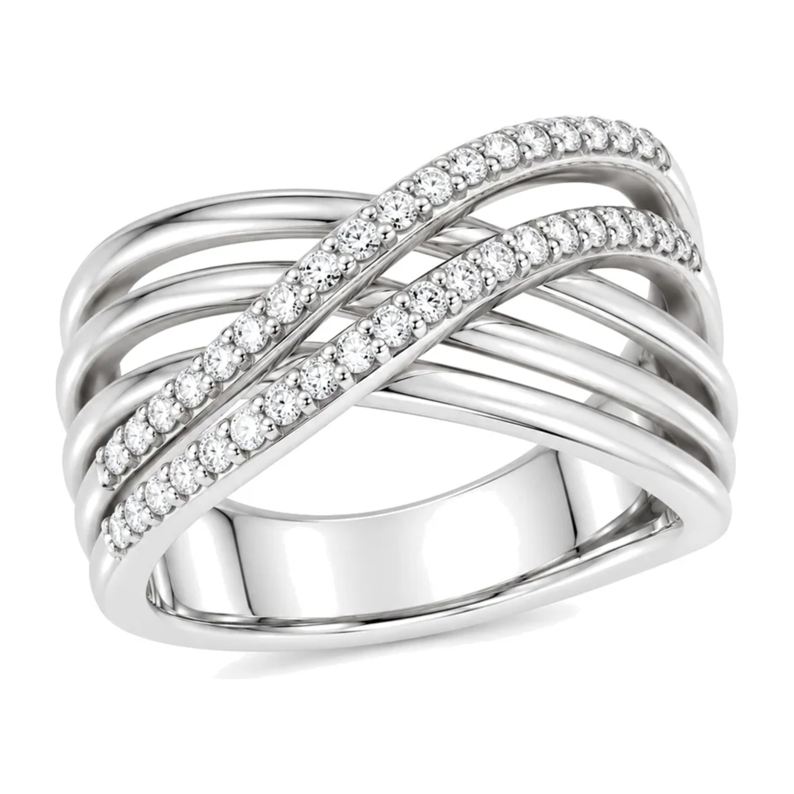 Diamantring i hvitt gull, 0,25 ct TW/S – Diamanthuset