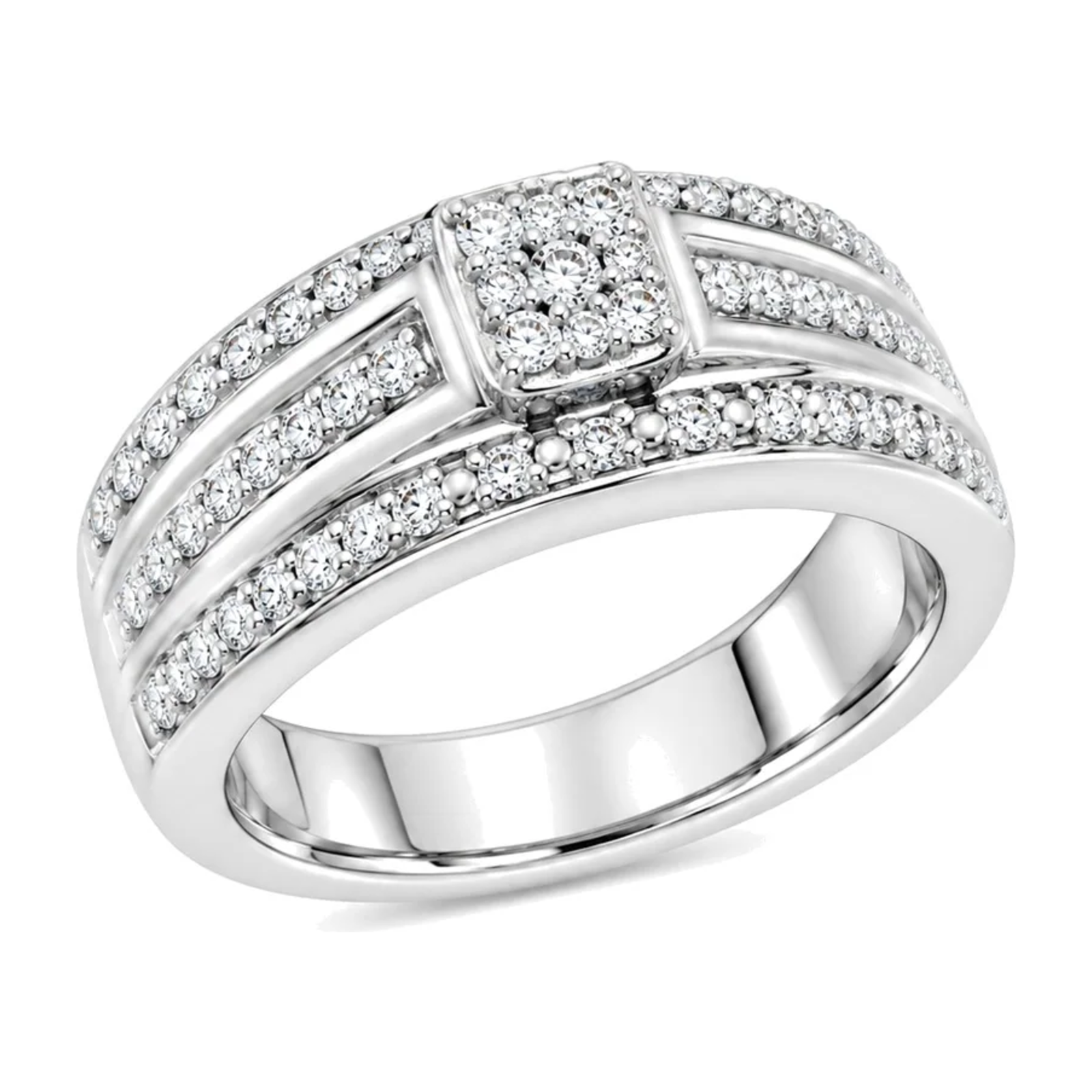 Diamantring i hvitt gull, 0,25 ct TW/S – Diamanthuset