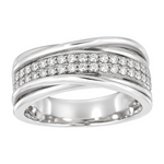 Diamantring i hvitt gull, 0,35 ct TW/S – Diamanthuset