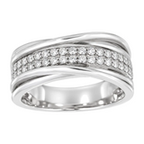Diamantring i hvitt gull, 0,35 ct TW/S – Diamanthuset