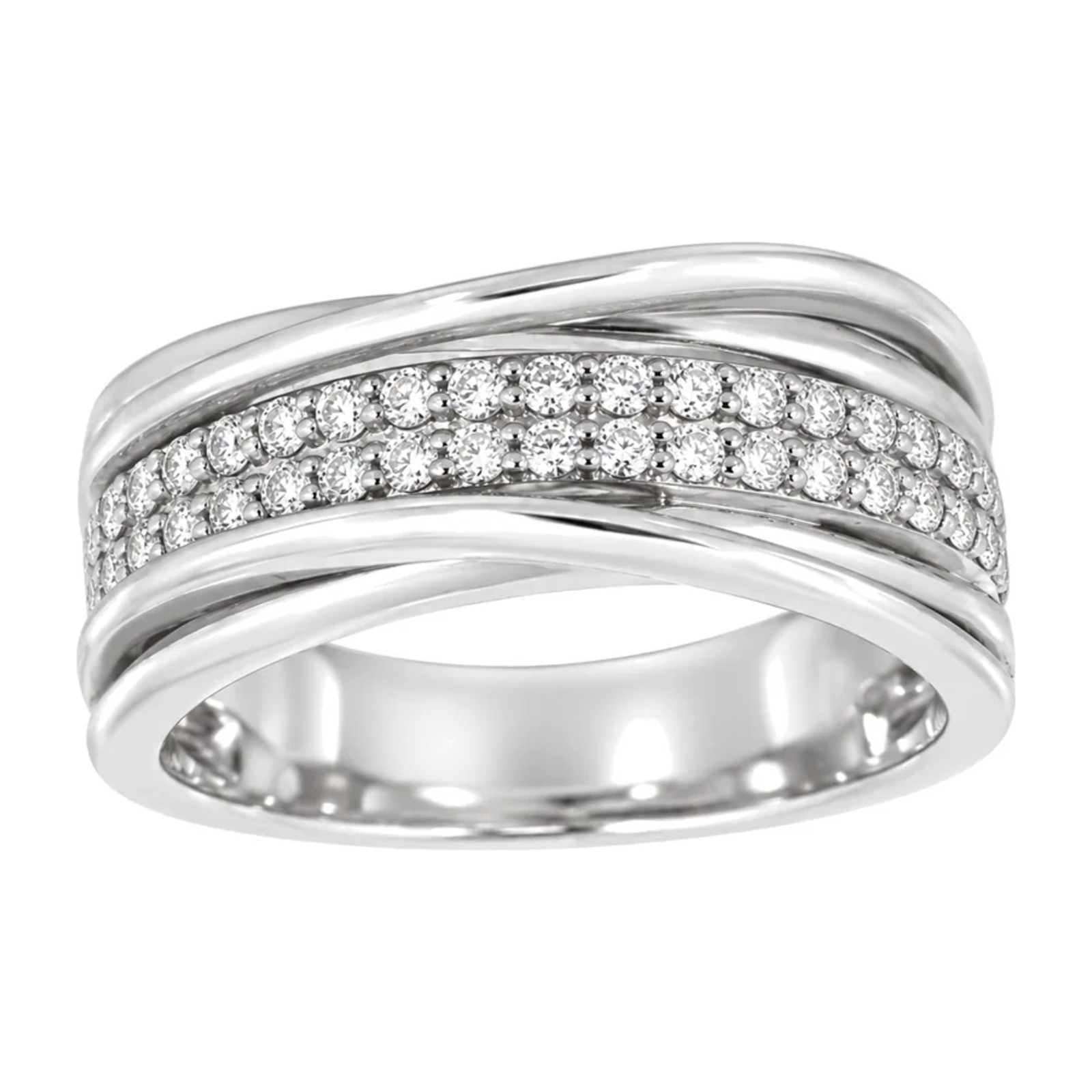 Diamantring i hvitt gull, 0,35 ct TW/S – Diamanthuset