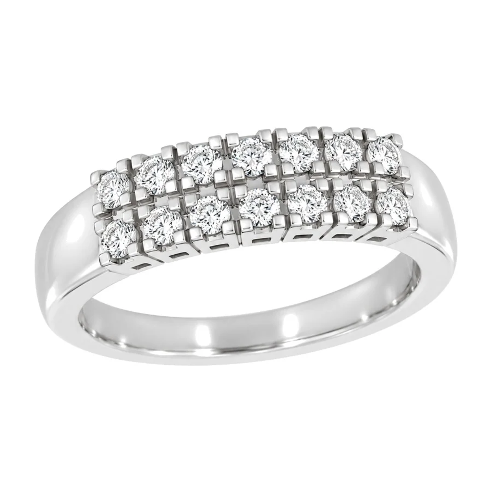 Diamantring i gult og hvitt gull, 0,36 ct TW/SI – bilde 2 – Diamanthuset