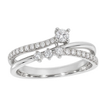 Diamantring i hvitt gull, 0,42 ct TW/SI – Diamanthuset