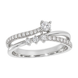 Diamantring i hvitt gull, 0,42 ct TW/SI – Diamanthuset