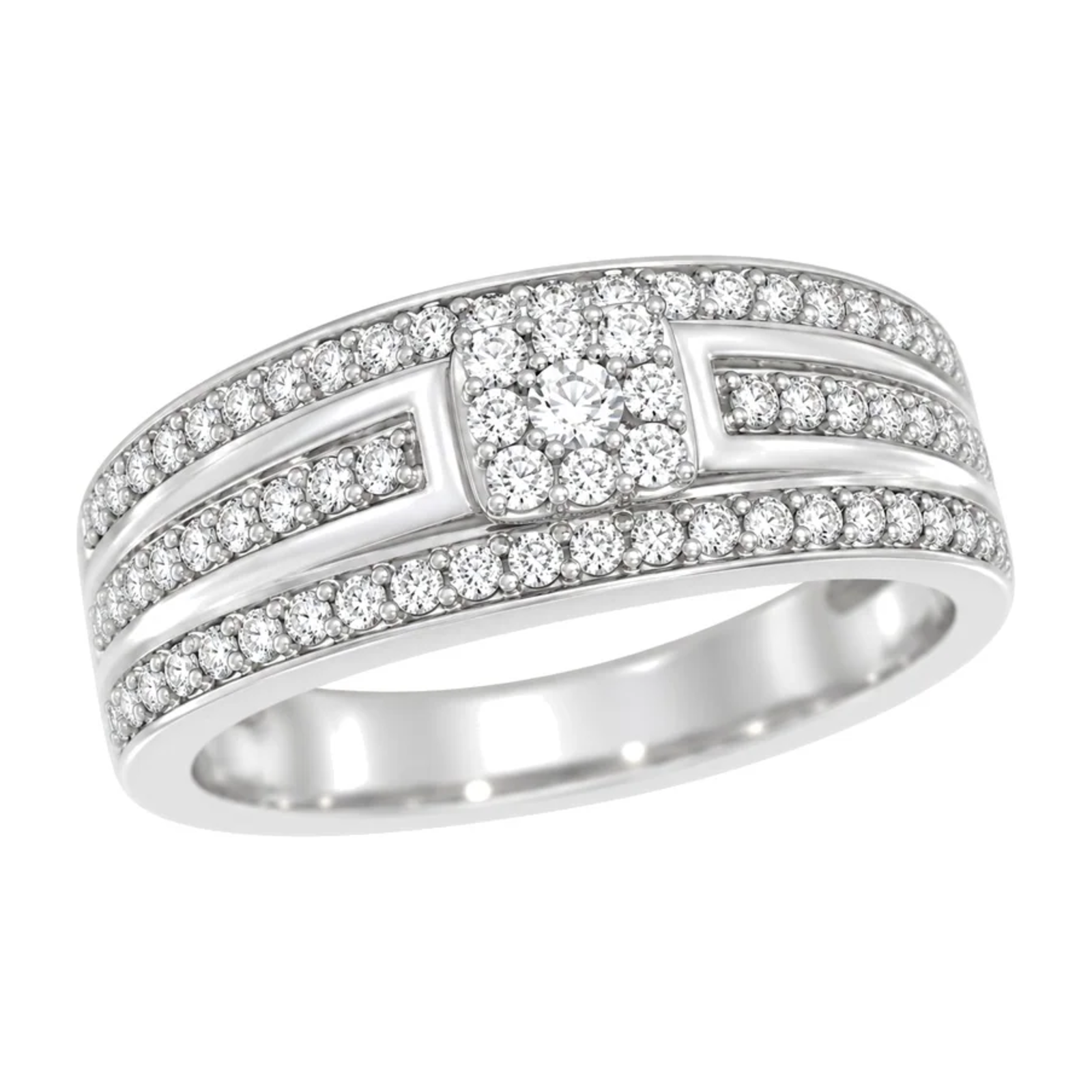 Diamantring i hvitt gull, 0,50 ct TW/S – Diamanthuset