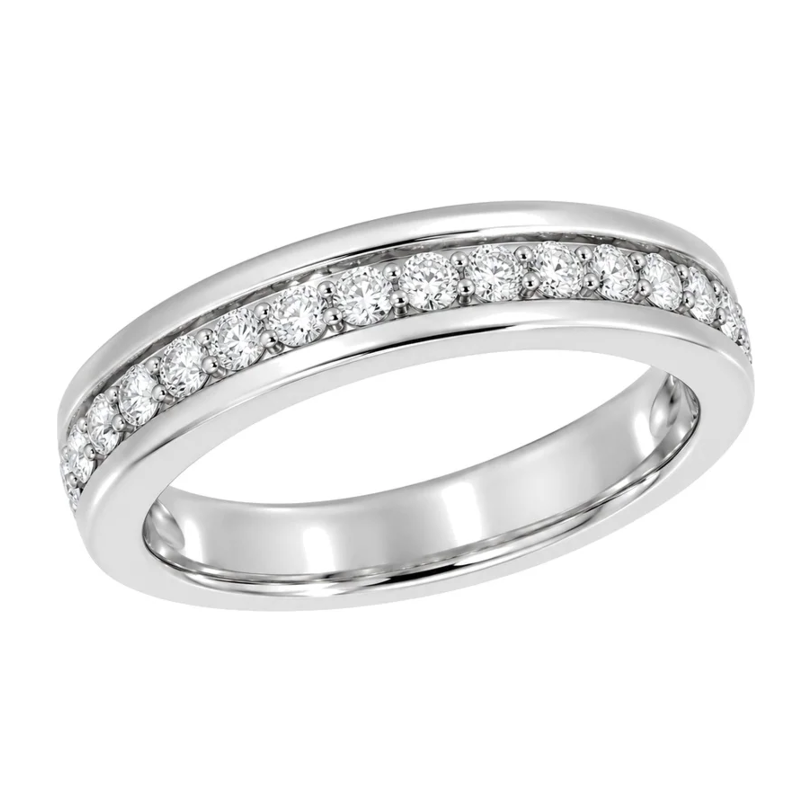 Diamantring rekkering i gult gull tot 0,35 ct TW/SI – bilde 3 – Diamanthuset