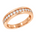 Diamantring rekkering i gult gull tot 0,35 ct TW/SI – bilde 2 – Diamanthuset