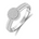Diamantring rund, 0,25 ct tw/si i hvitt og gult gull – bilde 2 – Diamanthuset
