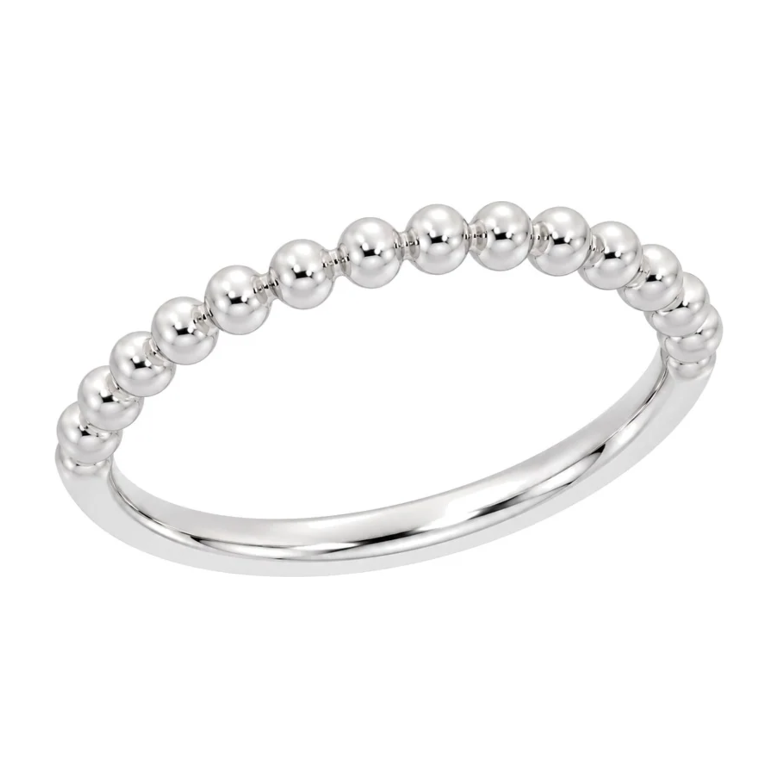 Gullring med kuler 14kt Hvitt/Gult Gull – bilde 2 – Diamanthuset