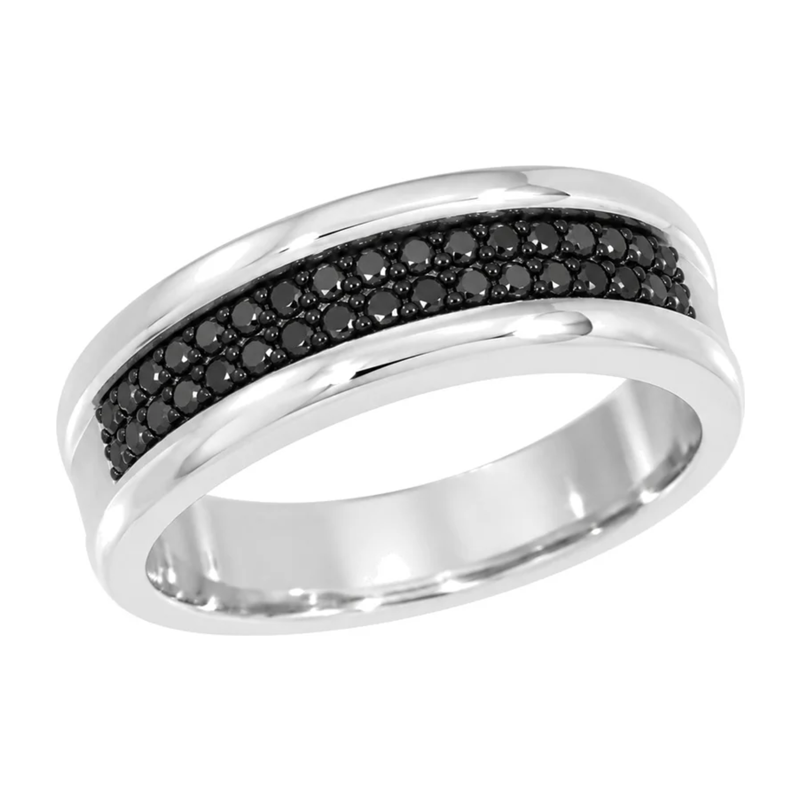 Gullring med Svarte Diamanter 0,40 ct – bilde 2 – Diamanthuset