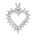 Halssmykke hjerte med diamanter i hvitt gull 0,25 ct-1,50 ct – Diamanthuset