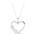 Hjerteanheng i 14kt Gult/Hvitt Gull,, 0,05 ct TW/SI diamanter – bilde 2 – Diamanthuset