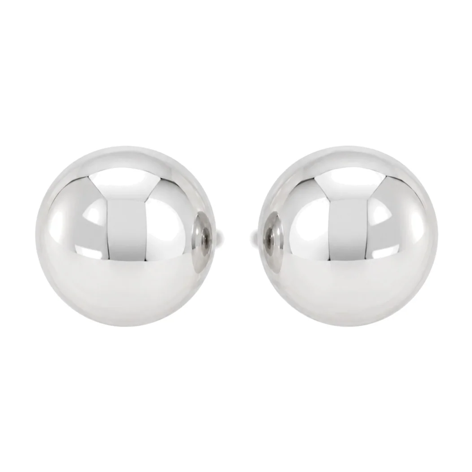 Ørepynt i hvitt gull, 7mm – Diamanthuset