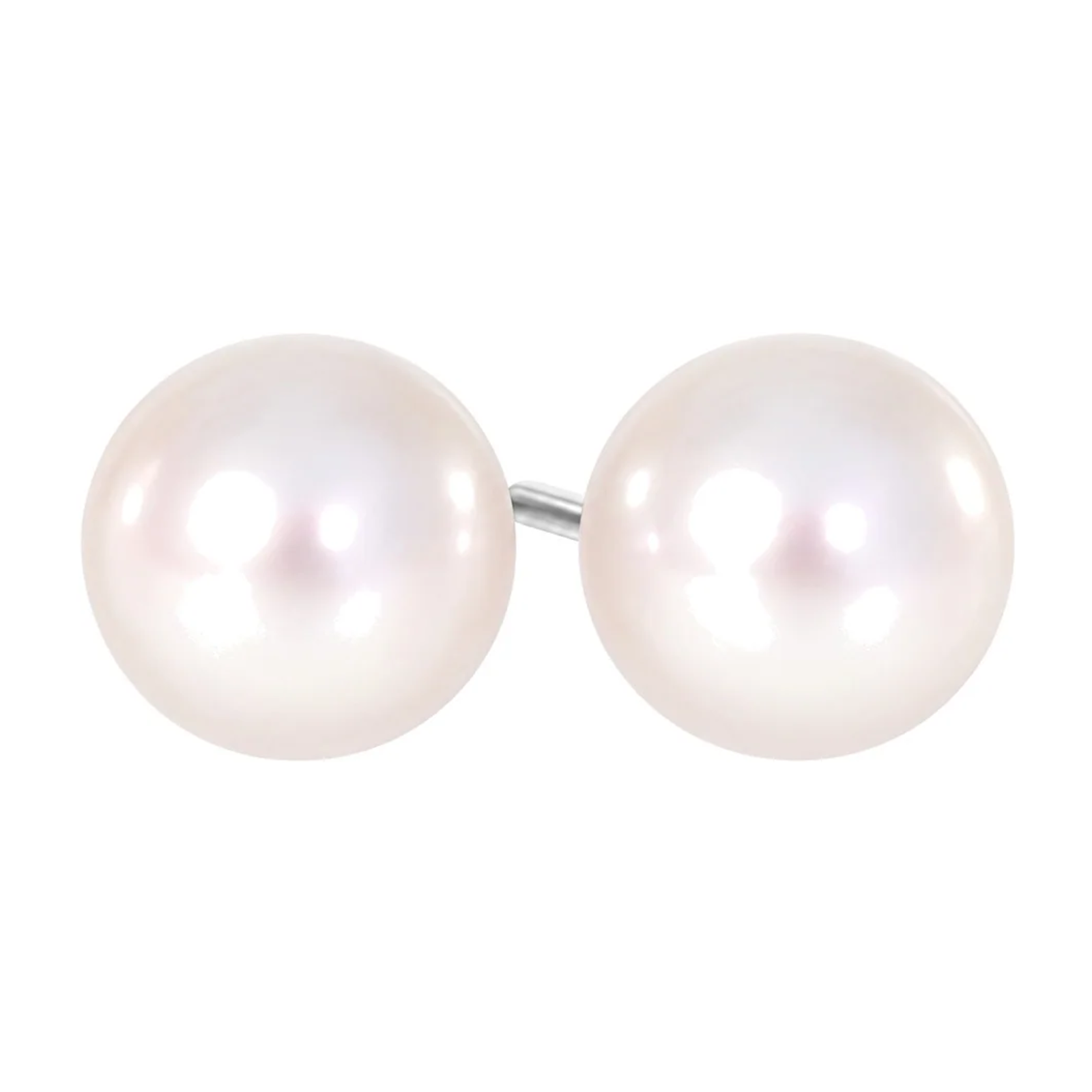 Perleørepynt i 14kt Hvitt Gull med 8-8.5mm Perle – Diamanthuset