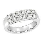 Rekkering med Diamanter i hvitt gull, 0,48 ct TW/SI – Diamanthuset