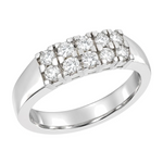 Rekkering med Diamanter i hvitt gull, 0,50 ct TW/SI – Diamanthuset