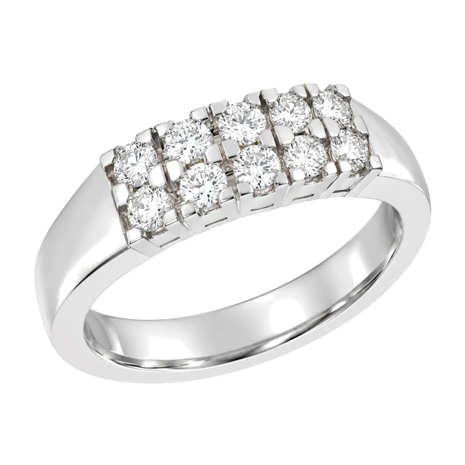 Rekkering med Diamanter i hvitt gull, 0,50 ct TW/SI – Diamanthuset
