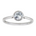 Ring i Gult/Hvitt Gull (585), 0,75 ct hvit topas – bilde 2 – Diamanthuset