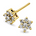 Rosettørepynt i 14kt Gult/Hvitt Gull,, 0,25 ct TW/SI Diamanter – Diamanthuset