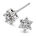 Diamant rosett øredobber i hvitt gull, 0.25ct TWSI - Diamanthuset