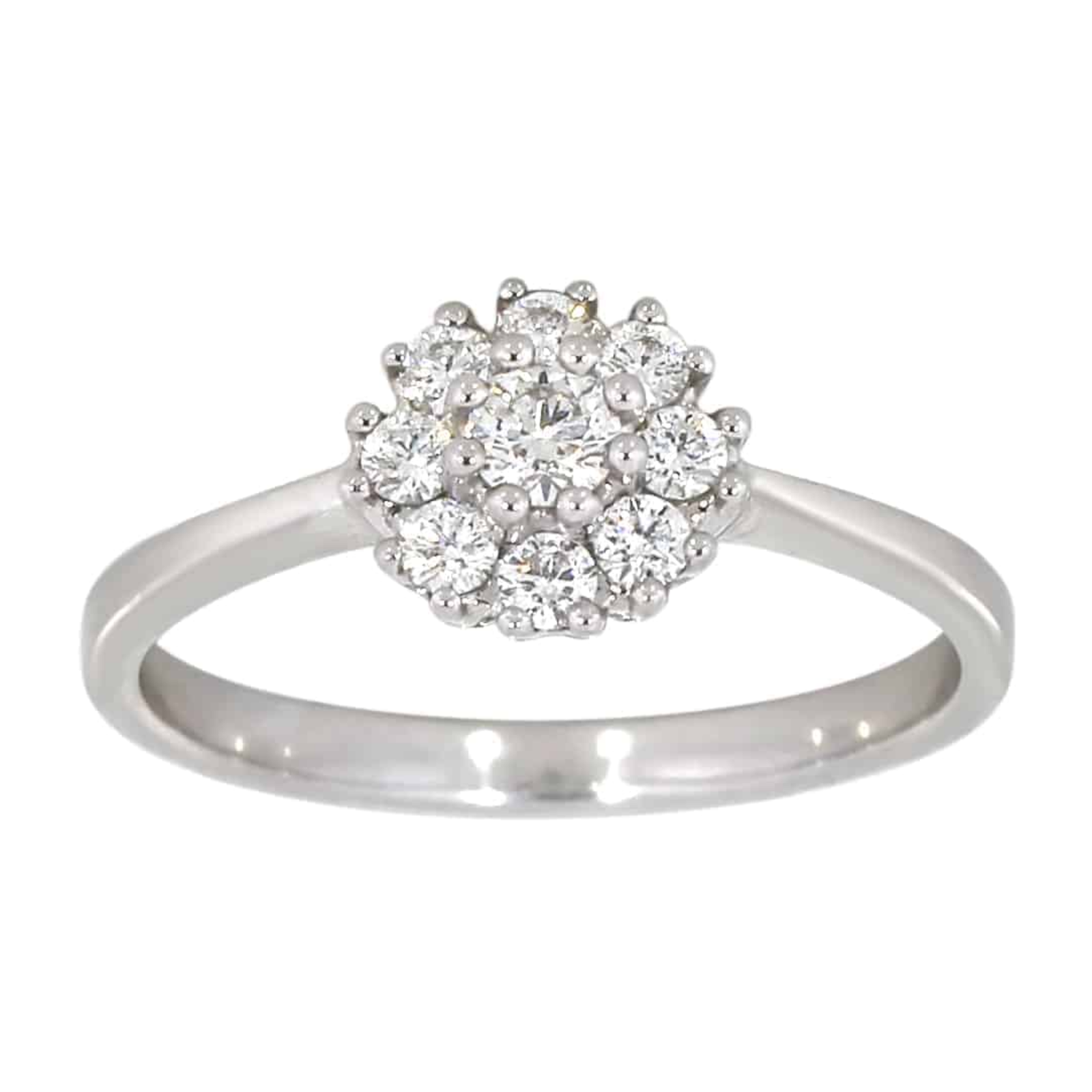 Rosettring i hvitt gull – Diamanthuset