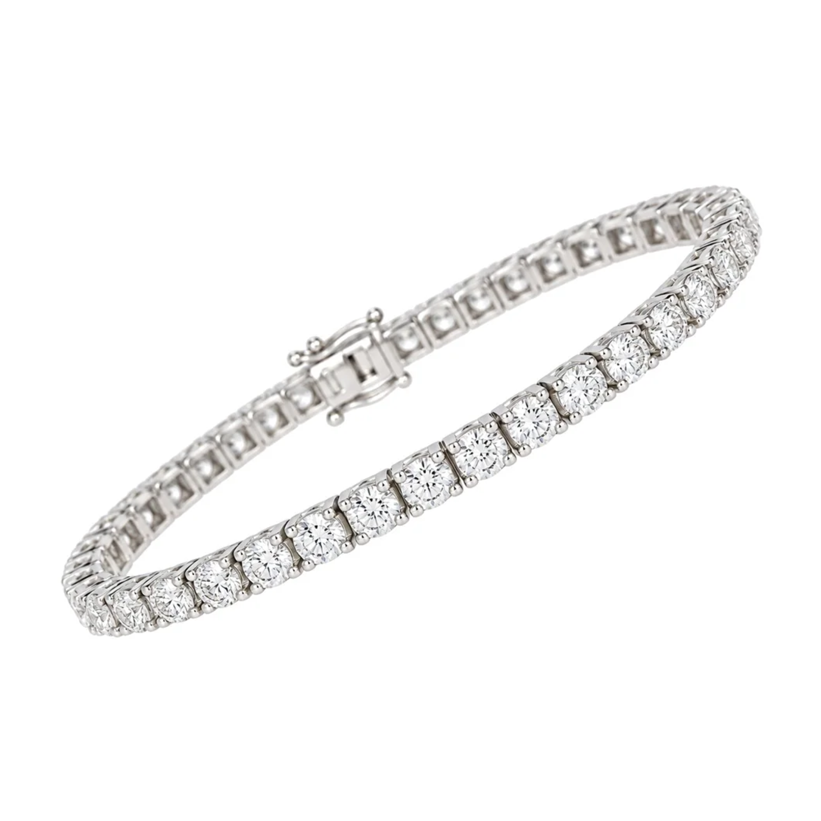 Tennisarmbånd I Hvitt Gull (585) med Tot. 2,25 ct TW/SI Diamanter – Diamanthuset