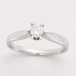 Enstensring 0,50 ct – hvitt gull, studiobilde – Diamanthuset