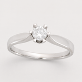 Enstensring 0,50 ct – hvitt gull, studiobilde – Diamanthuset