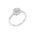 Rosettring I Gult Eller Hvitt Gull Diamanter På Ringskinna 0.25Ct Hvitt Gull Diamantring