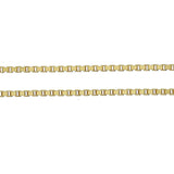 Halskjede forgylt sølv, veneziansk 36-50 cm
