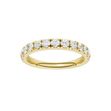 Lab-diamant alliansering pavé 0,75 ct F/VS – 9K gult gull