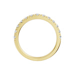 Lab-diamant alliansering pavé 0,75 ct F/VS – 9K gult gull