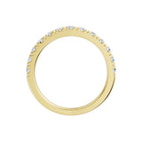 Lab-diamant alliansering pavé 0,75 ct F/VS – 9K gult gull