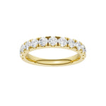 Lab-diamant alliansering pavé 1,00 ct F/VS – 9K gult gull