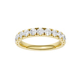 Lab-diamant alliansering pavé 1,00 ct F/VS – 9K gult gull