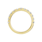 Lab-diamant alliansering pavé 1,00 ct F/VS – 9K gult gull