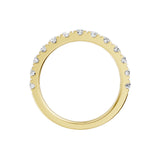Lab-diamant alliansering pavé 1,00 ct F/VS – 9K gult gull