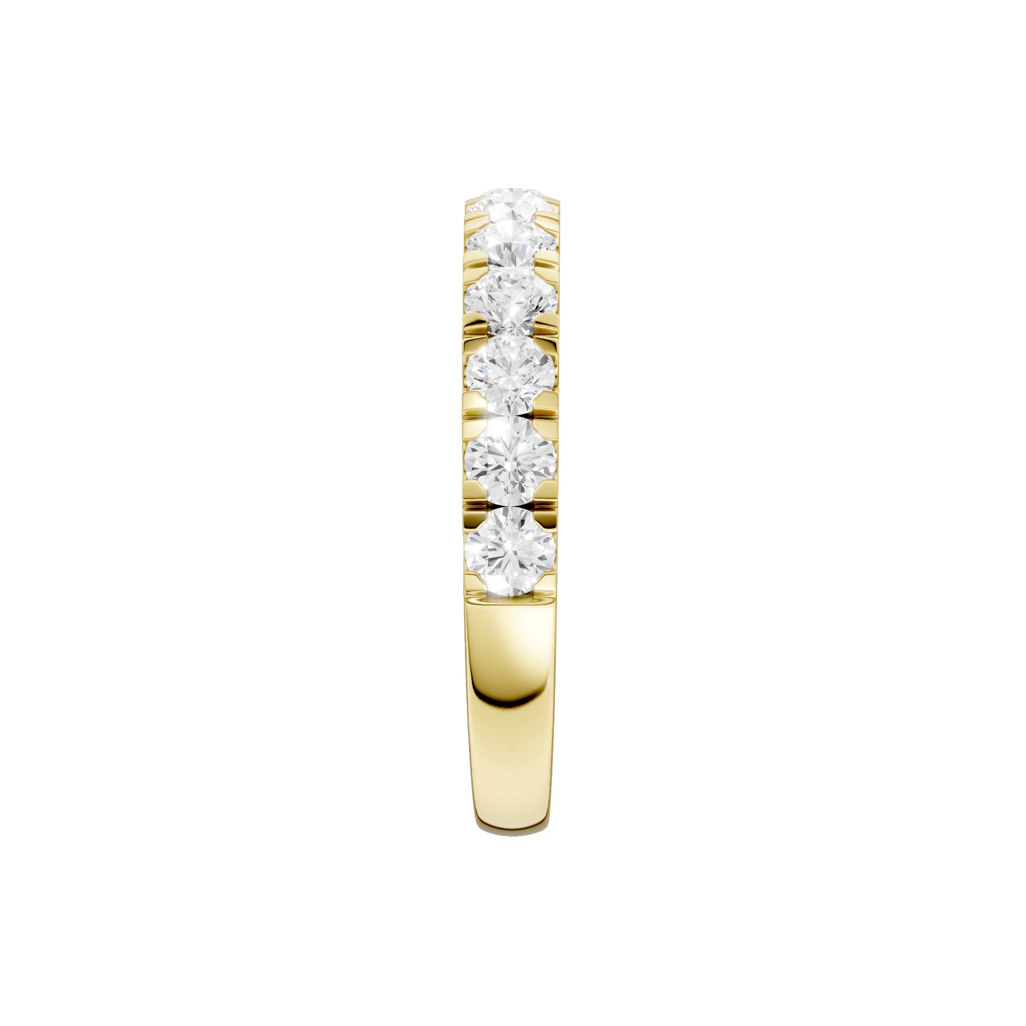 Lab-diamant alliansering pavé 1,00 ct F/VS – 9K gult gull