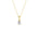 Lab-diamant anheng oval 0,25 ct F/VS – 9K gult gull