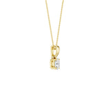 Lab-diamant anheng oval 0,25 ct F/VS – 9K gult gull