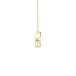 Lab-diamant anheng oval 0,25 ct F/VS – 9K gult gull