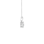 Lab-diamant anheng oval 0,75 ct F/VS – 9K hvitt gull