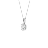 Lab-diamant anheng oval 0,75 ct F/VS – 9K hvitt gull