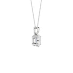 Lab-diamant anheng oval 1,00 ct F/VS – 9K hvitt gull