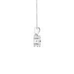 Lab-diamant anheng oval 1,00 ct F/VS – 9K hvitt gull