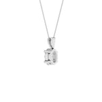 Lab-diamant anheng oval 1,00 ct F/VS – 9K hvitt gull