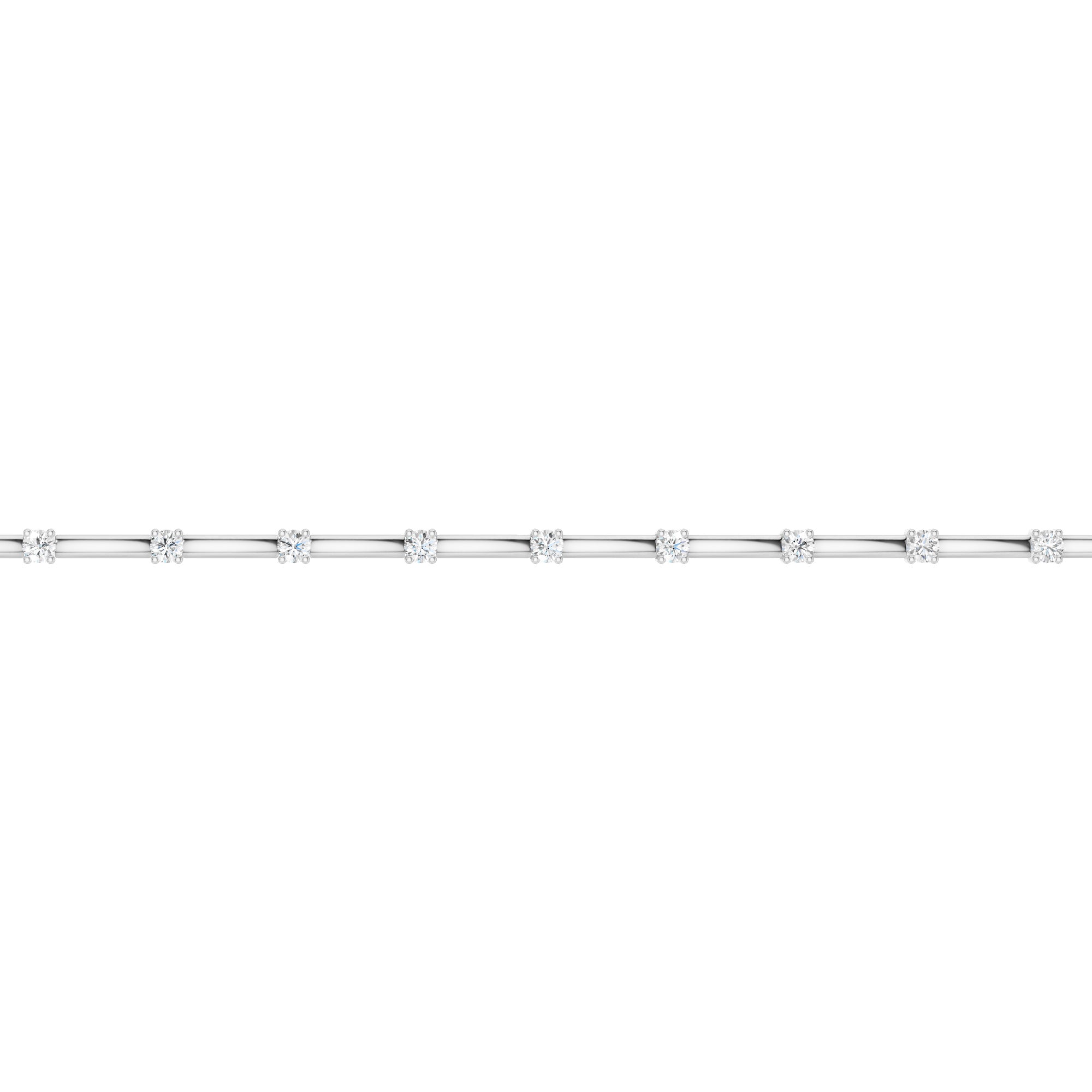Lab-diamant armbånd 1,00 ct G-H/VS – 9K hvitt gull