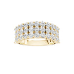Lab-diamant bred pavéring 2,00 ct F/VS – 9K gult gull