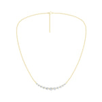 Lab-diamant collier 1,00 ct E-F/VS – 9K gult gull